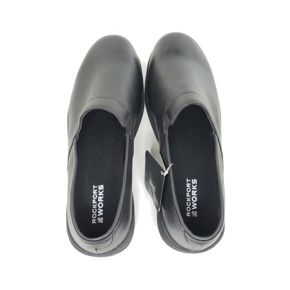 Rockport Works Slip-On Clog Black Leather Work Shoe Mens Size 47 US 13 main image 7